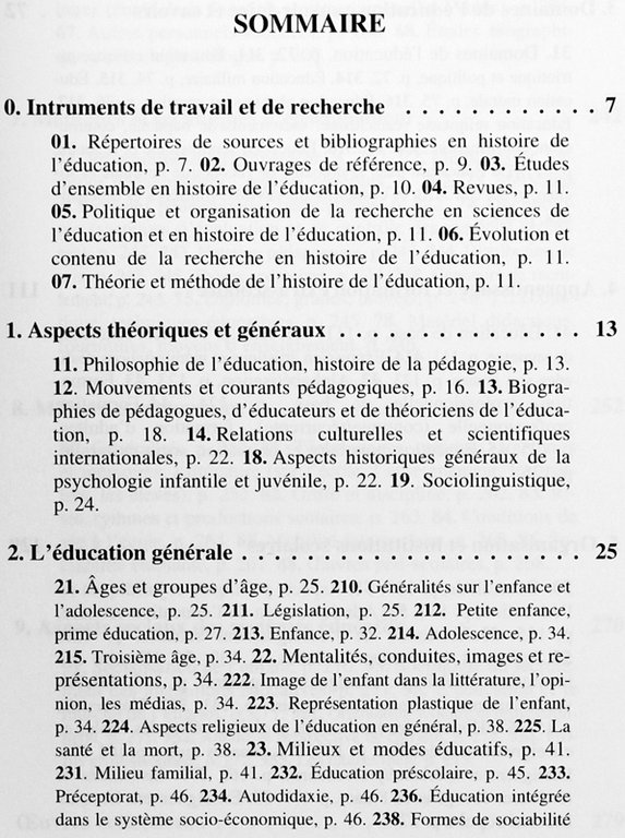 HISTOIRE DE L'EDUCATION. N° 75-76 - septembre 1997.