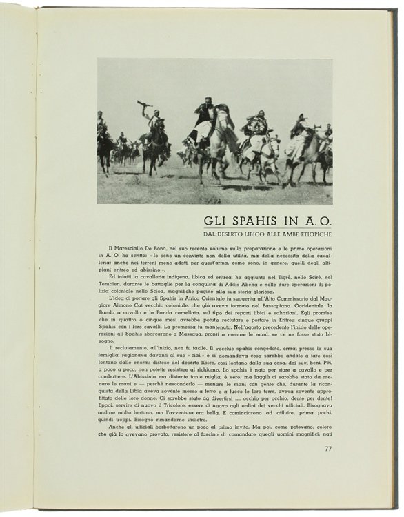 I CAVALIERI D'ITALIA PER LA CONQUISTA DELL'IMPERO.