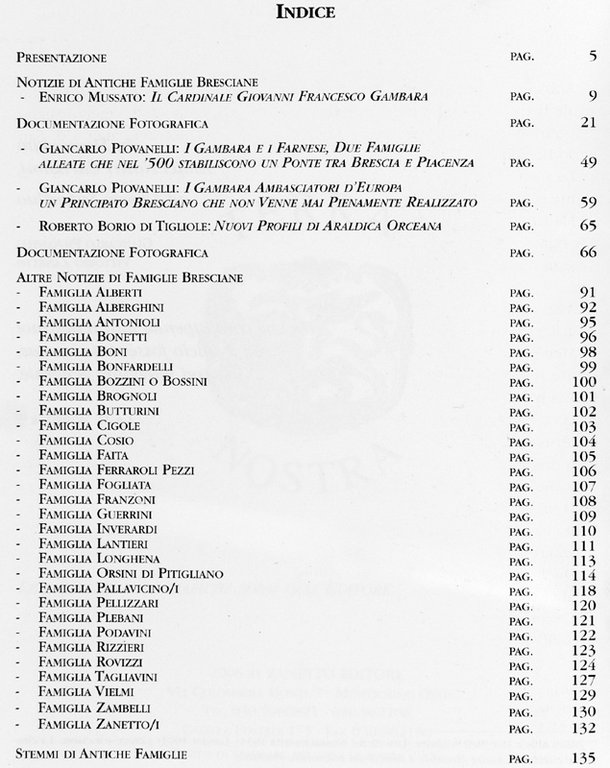 I GAMBARA AMBASCIATORI D'EUROPA, ALTRI STEMMI E NOTIZIE DI FAMIGLIE …