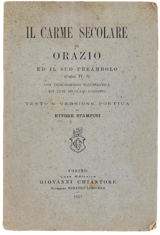 IL CARME SECOLARE DI ORAZIO ED IL SUO PREAMBOLO (Carm. …