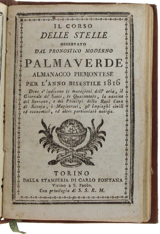 IL CORSO DELLE STELLE OSSERVATO DAL PRONOSTICO MODERNO - PALMAVERDE …