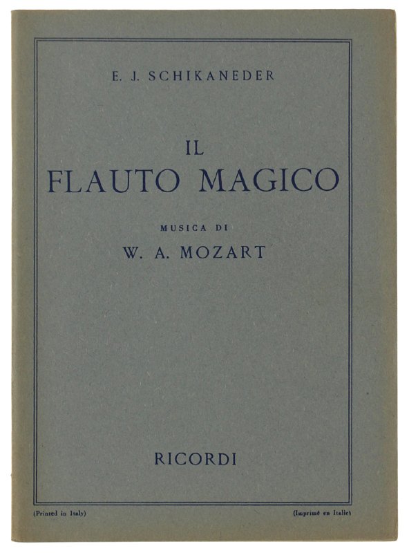 IL FLAUTO MAGICO. Dramma eroicomico in 2 atti. Musica di … | Immagine principale