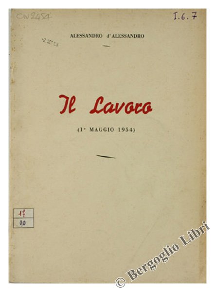 IL LAVORO (1° Maggio 1954).