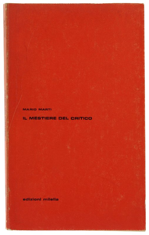 IL MESTIERE DEL CRITICO.