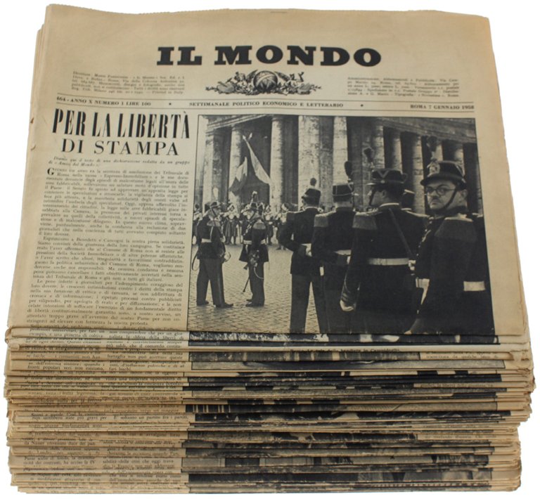 IL MONDO. Annata 1959 completa - Settimanale Politico Economico e …