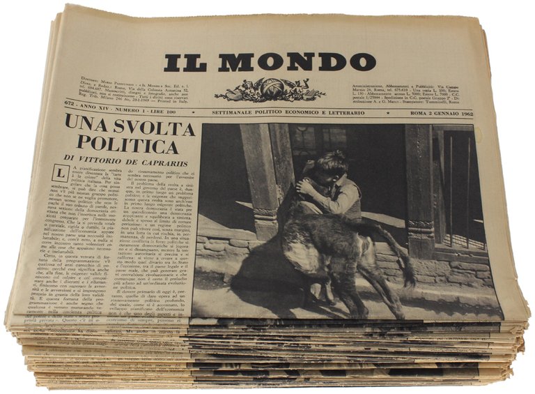 IL MONDO. Annata 1962 (quasi completa: manca n. 12) - …