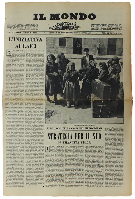 IL MONDO. Annata 1965 (quasi completa: mancano n. 2 e …
