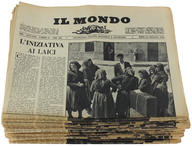 IL MONDO. Annata 1965 (quasi completa: mancano n. 2 e …