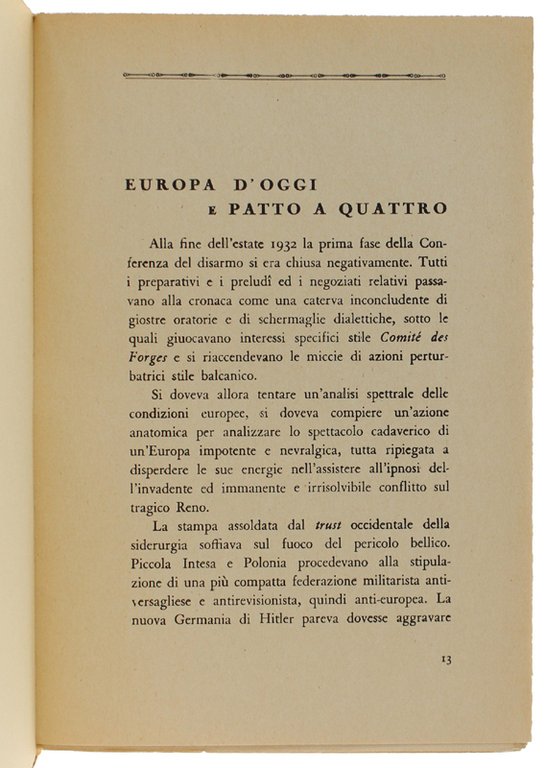 IL MONDO INQUIETO. Panorami e problemi di politica internazionale [1a …