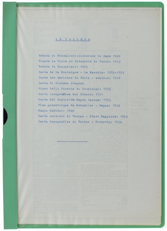 IL PARCO FLUVIALE DELLE VALLERE - TORINO (documentazione storica in …