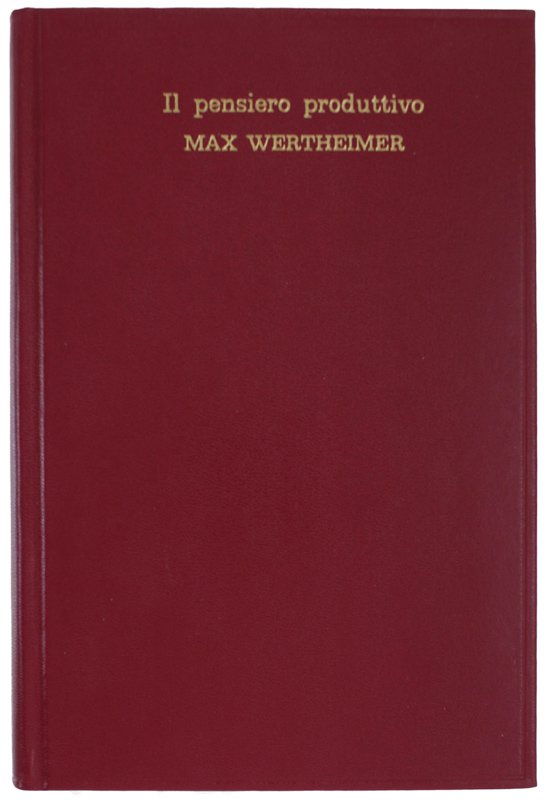 IL PENSIERO PRODUTTIVO. A cura di Paolo Bozzi.