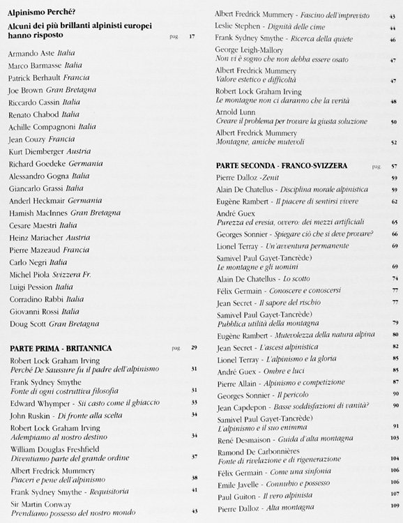 IL PERCHE' DELL'ALPINISMO - Un'antologia della letteratura di ieri e …