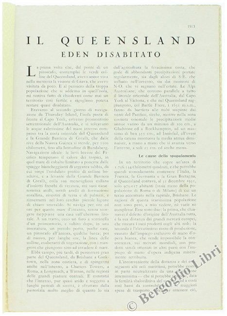 IL QUEENSLAND. Eden disabitato.
