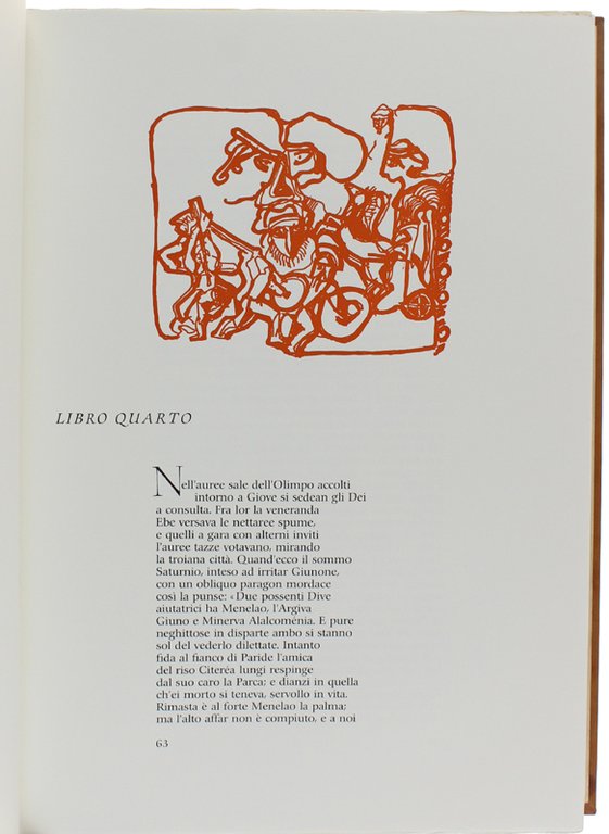 ILIADE. Disegni e incisioni originali di Alberto Donini.