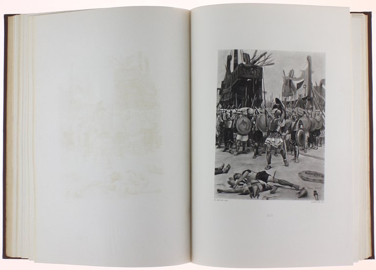 ILIADE. Vingt-quatre grandes compositions par M.Henri Motte. Traduction par Emile …