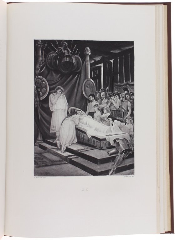 ILIADE. Vingt-quatre grandes compositions par M.Henri Motte. Traduction par Emile …