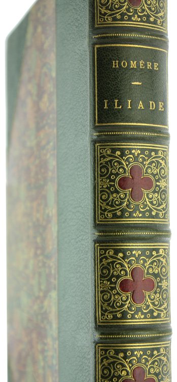 ILIADE. Vingt-quatre grandes compositions par M.Henri Motte. Traduction par Emile …