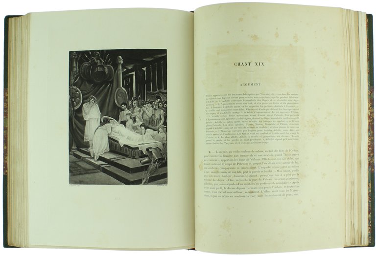 ILIADE. Vingt-quatre grandes compositions par M.Henri Motte. Traduction par Emile …