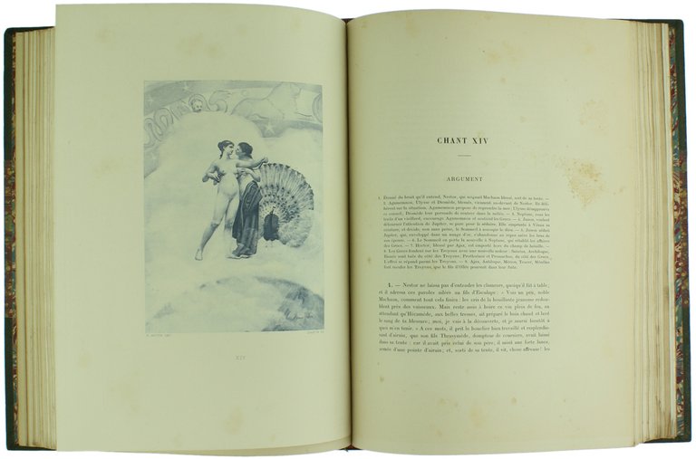 ILIADE. Vingt-quatre grandes compositions par M.Henri Motte. Traduction par Emile …
