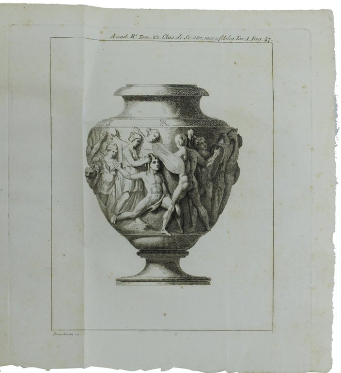 ILLUSTRAZIONE DI UN VASO DI BRONZO ORNATO DI SCOLTURE, CHE …