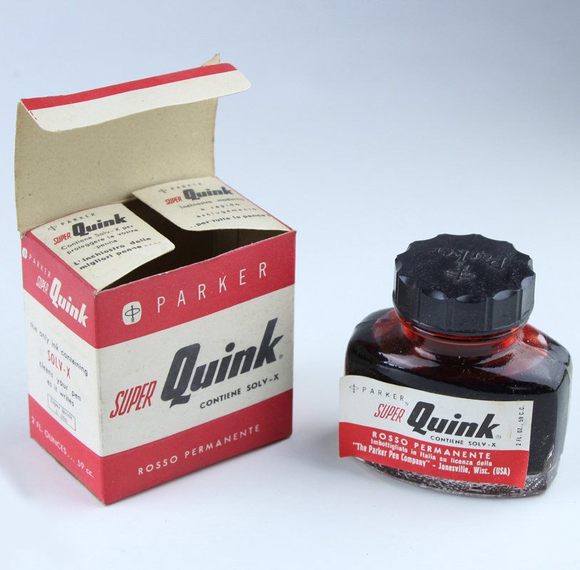 Inchiostro PARKER super Quink Rosso per stilografica - Boccetta nuova …