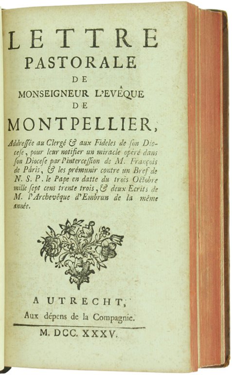 INSTRUCTION PASTORALE DE MONSEIGNEUR L'EVEQUE DE MONPELLIER Adressé au clergé …