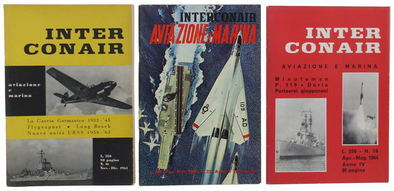 INTERCONAIR Aviazione e Marina n.16/1963 - n.18/1964 - n.23/1965. | Immagine principale