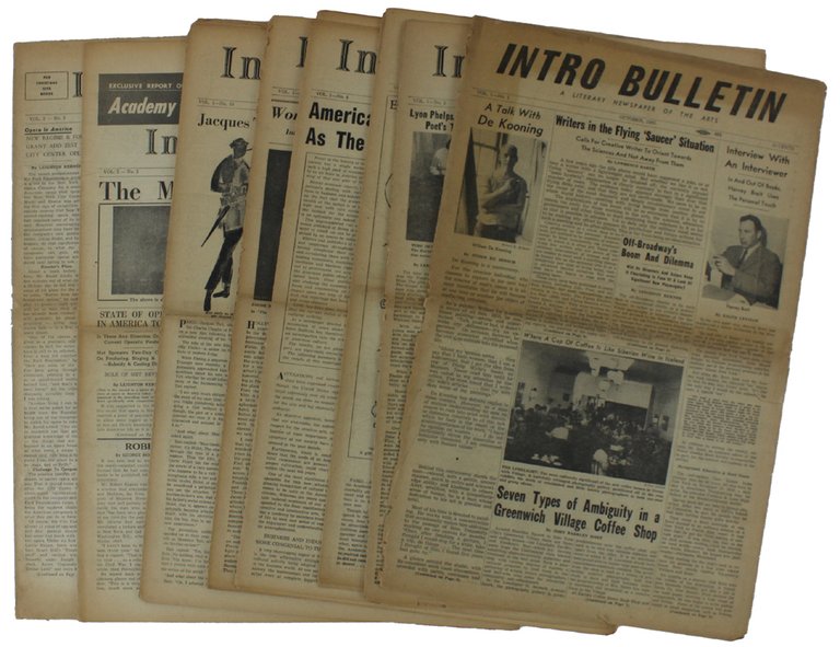 INTRO BULLETIN A Literary Newspaper of the Arts (1955-1957). Vol. …