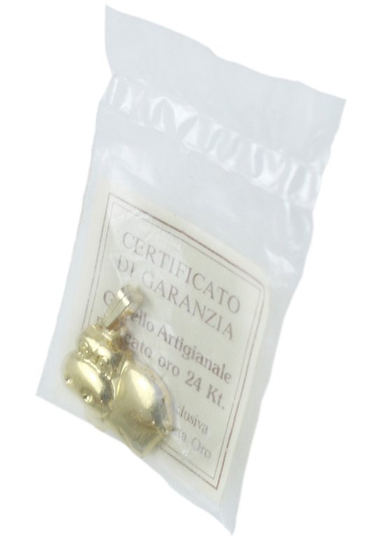 IPPOPOTAMO: GIOIELLO ARTIGIANALE PLACCATO ORO 24 KT (nuovo, con certificato …