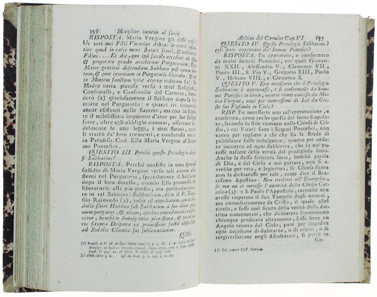 ISTRUZIONE INTORNO AL SACRO ABITINO DI MARIA VERGINE DEL CARMINE, …