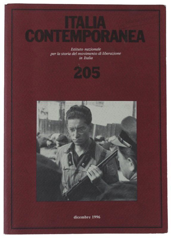 ITALIA CONTEMPORANEA n. 205 - dicembre 1996