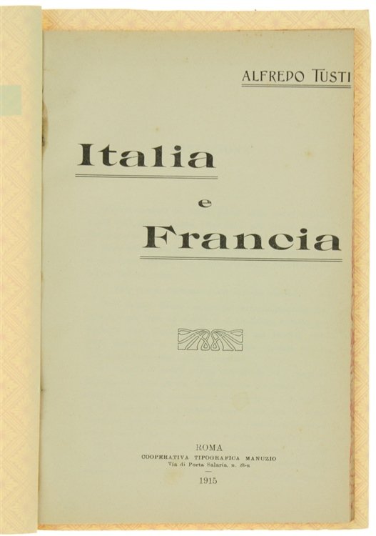 ITALIA E FRANCIA.