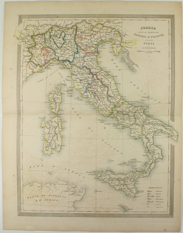 ITALIA SOTTO GLI IMPERATORI SASSONI E FRANCHI SINO AGLI SVEVI.