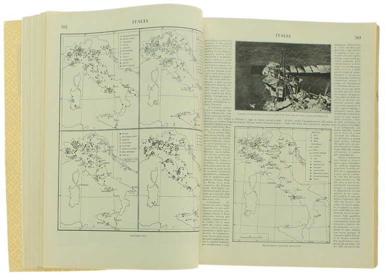 ITALIA. Stralcio dall'ENCICLOPEDIA TRECCANI (edizione del 1935).