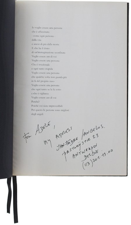 JAN FABRE. ANTROPOLOGIA DI UN PIANETA [autografato dall'artista]