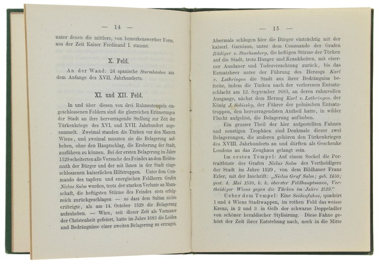 KATALOG DES WAFFENMUSEUMS DER K.K.HAUPT- UND RESIDENZSTADT WIEN.