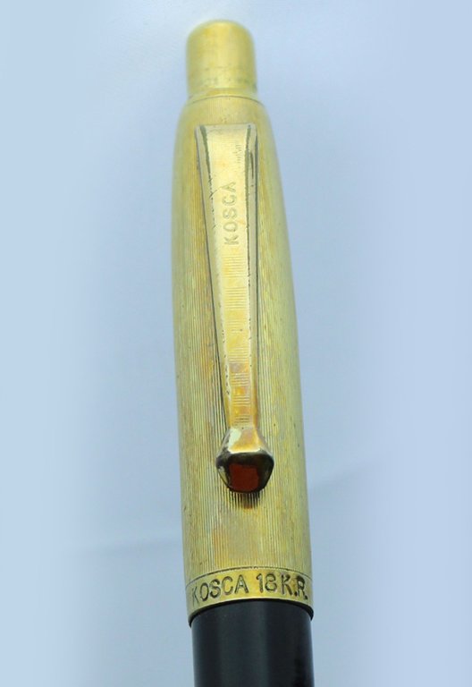 KOSCA Penna Portamina cappuccio oro 18 KR. Nuova.