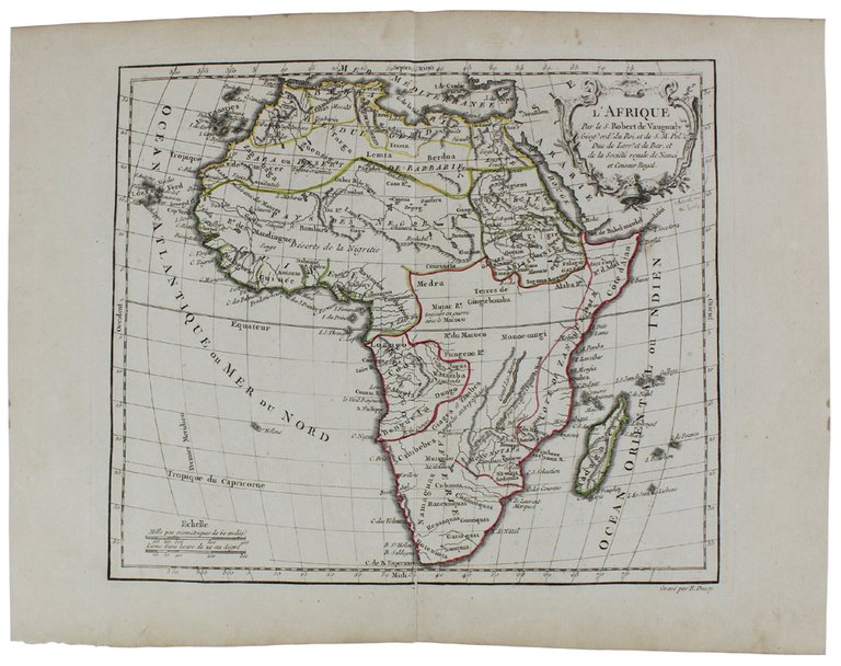 L'AFRIQUE. [Original copper engraved map, 1778] | Immagine Gallery 2