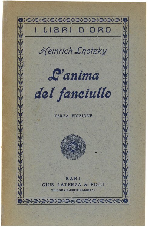 L'ANIMA DEL FANCIULLO.