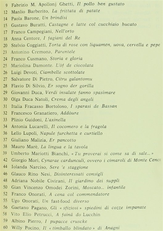 L'APOLLO BUONGUSTAIO. Almanacco gastronomico per l'anno 1988 ideato da Mario …