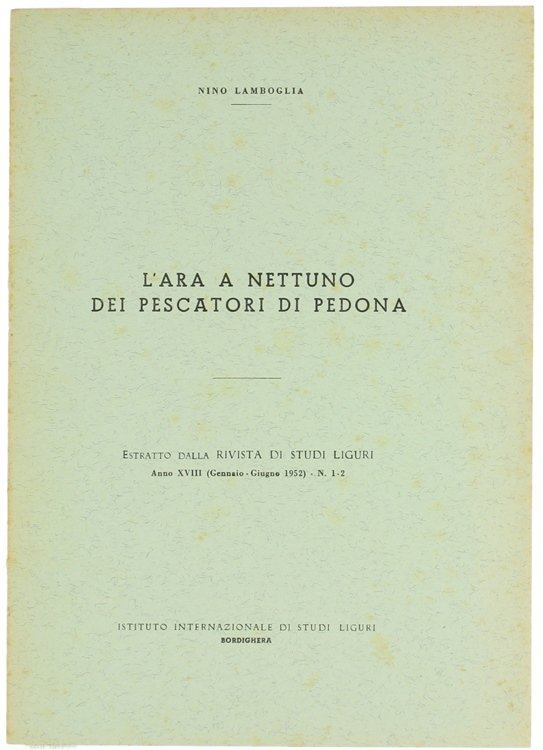 L'ARA A NETTUNO DEI PESCATORI DI PEDONA.
