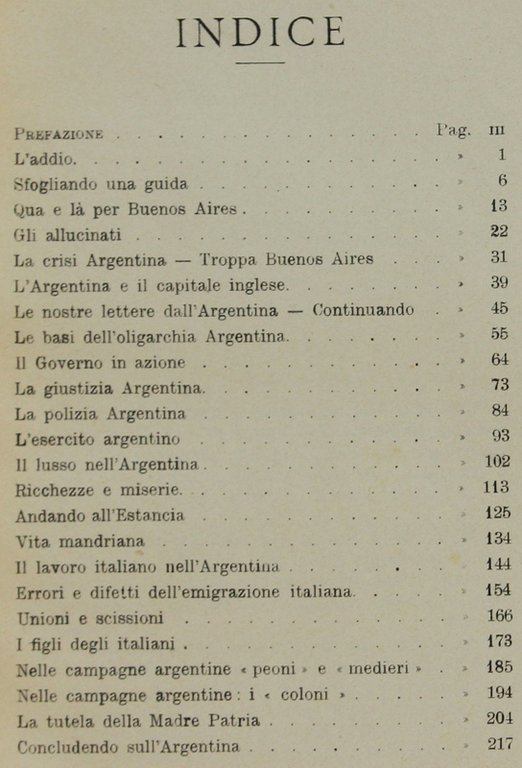 L'ARGENTINA VISTA COME E' [1a rara edizione, esemplare perfetto]