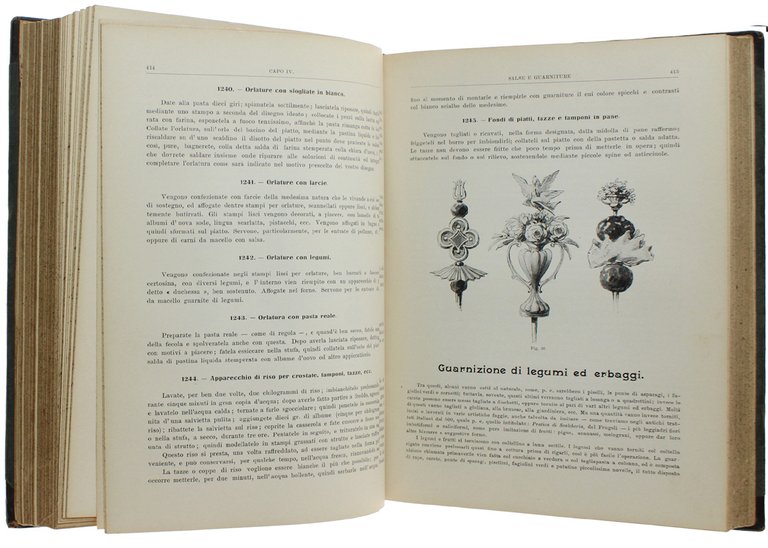 L'ARTE CUCINARIA IN ITALIA. Trattato teorico pratico e dimostrativo della …