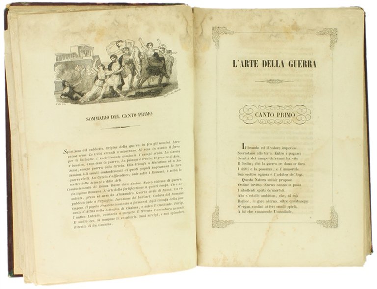 L'ARTE DELLA GUERRA. Poema in dieci canti del Conte Du …