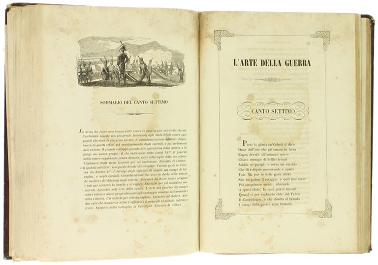 L'ARTE DELLA GUERRA. Poema in dieci canti del Conte Du …