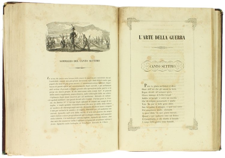 L'ARTE DELLA GUERRA. Poema in dieci canti del Conte Du …