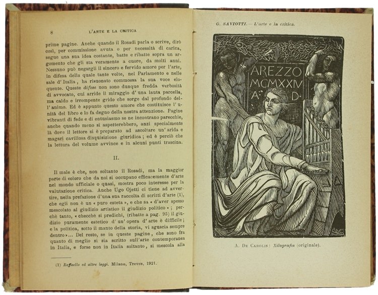 L'ARTE E LA CRITICA. Saggi e discussioni.