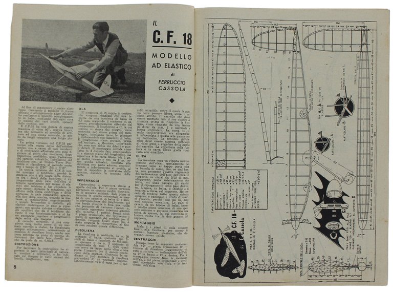 L'AVIAZIONE POPOLARE Anno II N.5 - Rivista quindicinale di aeromodellismo …