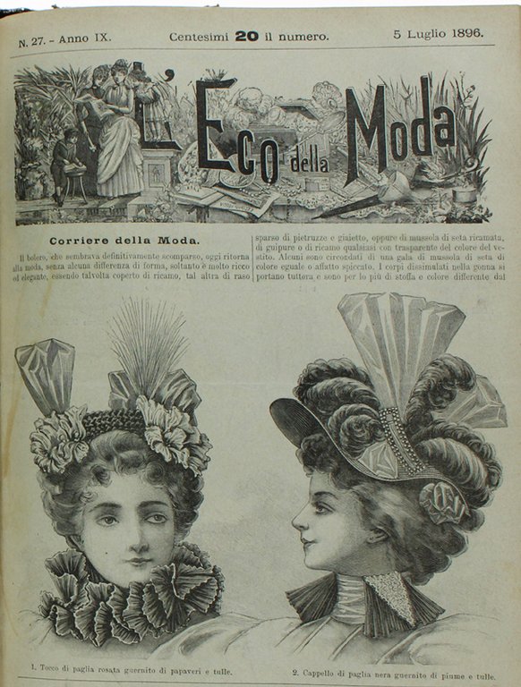 L'ECO DELLA MODA - Annata 1896 completa | Immagine Gallery 6