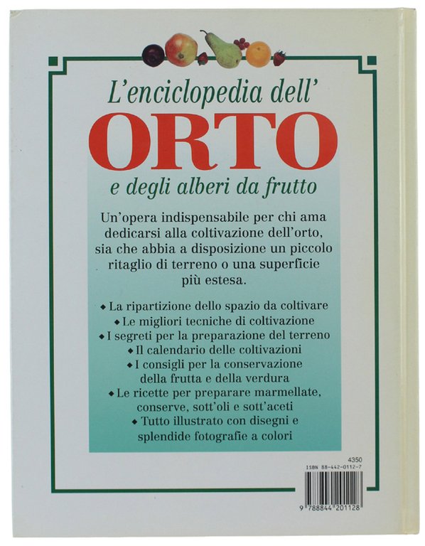 L'ENCICLOPEDIA DELL'ORTO E DEGLI ALBERI DA FRUTTO [come nuovo]